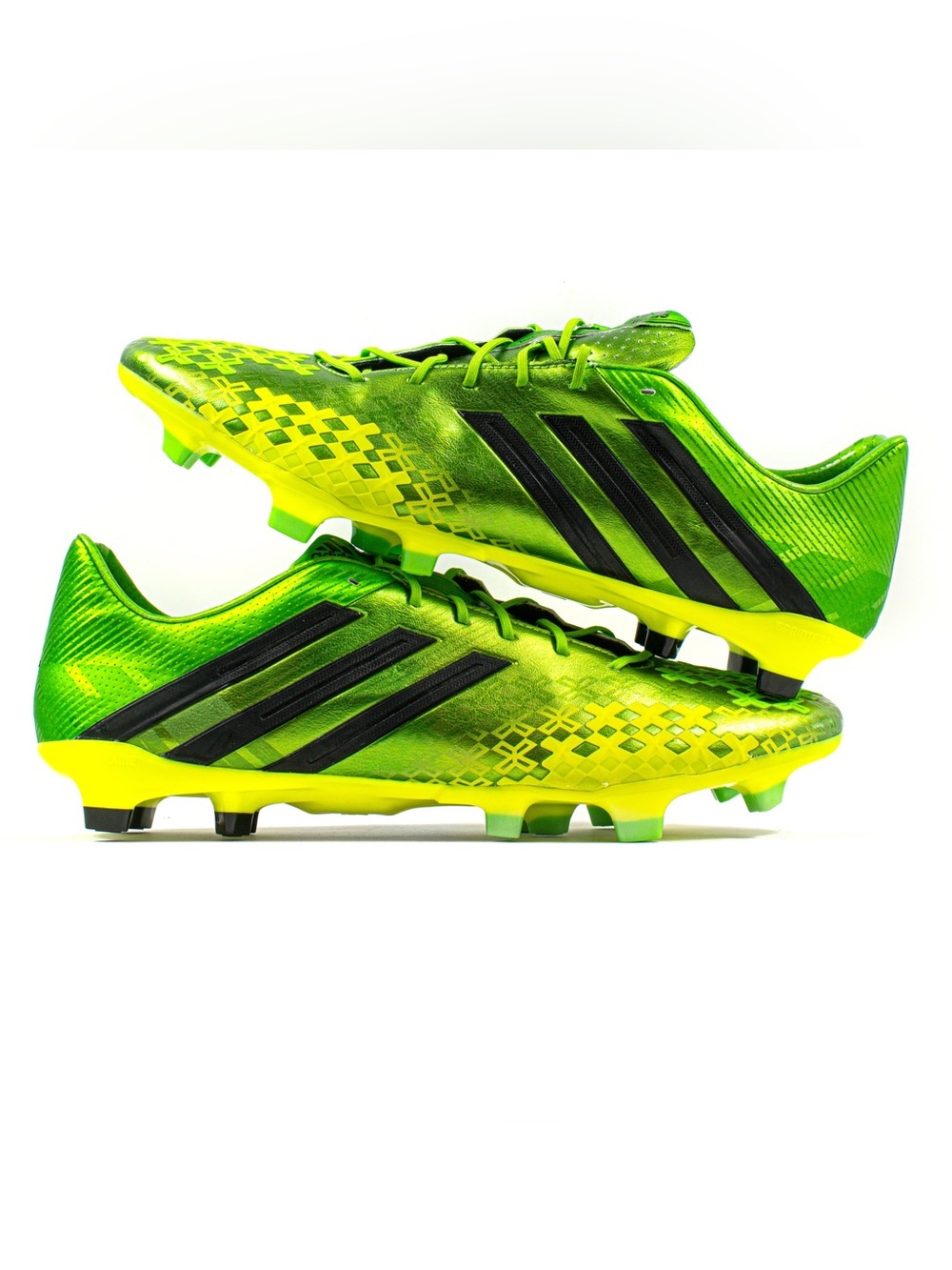 adidas Predator LZ TRX FG soccer cleats in ray green and black color way 8.5